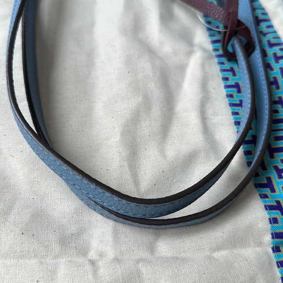 Tory Burch Perry Triple Compartment Tote Bag Blue Yonder - Picture 11 of 16